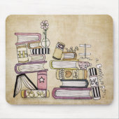 Ich bin ein Bücherwurm Mousepad (Vorne)