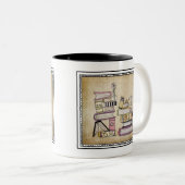 ich bin ein Bücherwurm Zweifarbige Tasse (VorderseiteRechts)