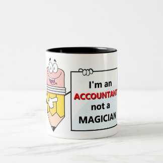 Ich bin ein BUCHHALTER nicht ein MAGIER Zweifarbige Tasse
