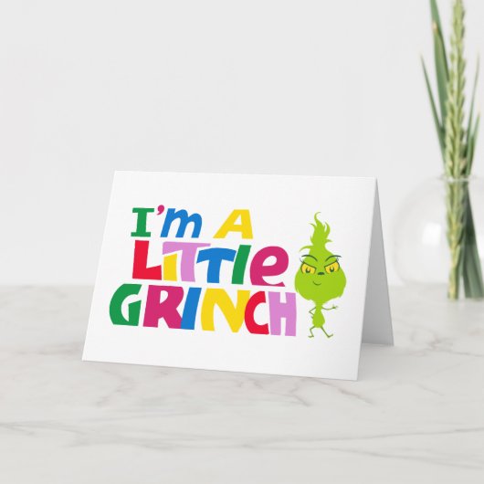 Ich bin ein buntes Grafik-Grinchlein Karte (Vorderseite)