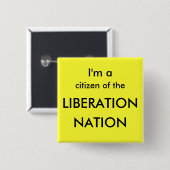 Ich bin ein Bürger der BEFREIUNG, NATION Button (Vorne & Hinten)