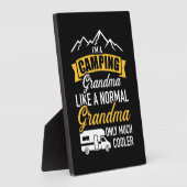 Ich bin ein Camping Oma Fotoplatte (Seite)