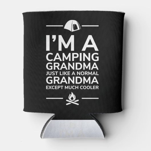 Ich bin ein Camping Oma - Geschenkidee Dosenkühler (Vorderseite)