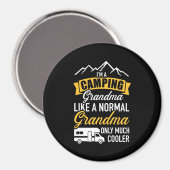 Ich bin ein Camping Oma Magnet (Vorderseite/Rückseite)