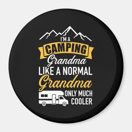 Ich bin ein Camping Oma Magnet (Vorne)