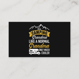 Ich bin ein Camping Oma Visitenkarte