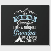Ich bin ein Camping Opa Geschenkpapier (Flach)