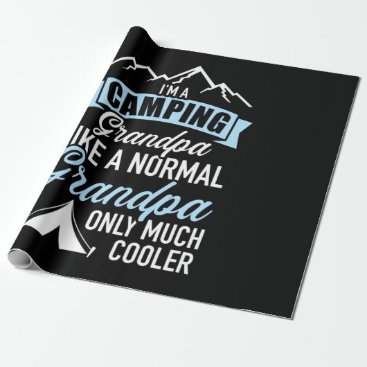 Ich bin ein Camping Opa Geschenkpapier (Ungerollt)
