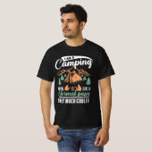 Ich bin ein Camping Papa Vater Mens Funny Camping  T-Shirt (Vorne ganz)