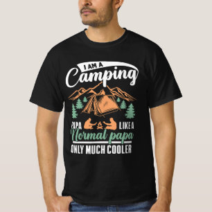 Ich bin ein Camping Papa Vater Mens Funny Camping  T-Shirt