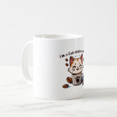 Ich bin ein Cat-ffeine-Süchtiger Kaffeetasse (Vorderseite Links)