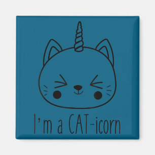 Ich bin ein Cat-icorn süß lustig Katze Einhorn kaw Magnet