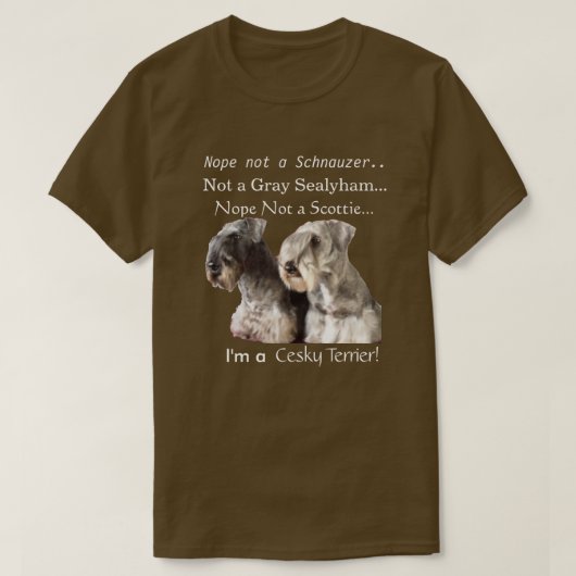 Ich bin ein Cesky Terrier T-Shirt (Design vorne)