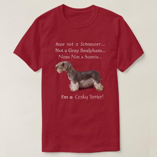Ich bin ein Cesky Terrier T-Shirt (Design vorne)