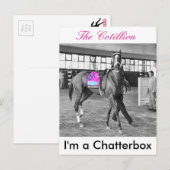 Ich bin ein Chatterbox Postkarte (Vorne/Hinten)