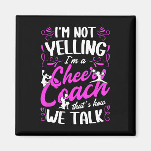 Ich bin ein Cheer Coach Cheerleading Coach Cheerle Magnet