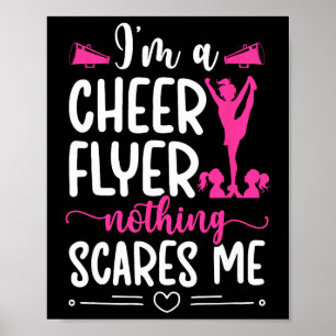 Ich bin ein Cheer Flyer Cheerleading Flyer Cheerle Poster