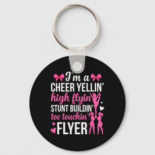 Ich bin ein Cheer Flyer Cheerleading Flyer Cheerle Schlüsselanhänger