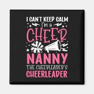 Ich bin ein Cheer-Nanny einer Cheerleader-Nanny-Om Magnet