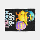 Ich bin ein Chick-Magnet Lustiger Ostern-Chick-Spr Fleecedecke (Vorderseite (Horizontal))