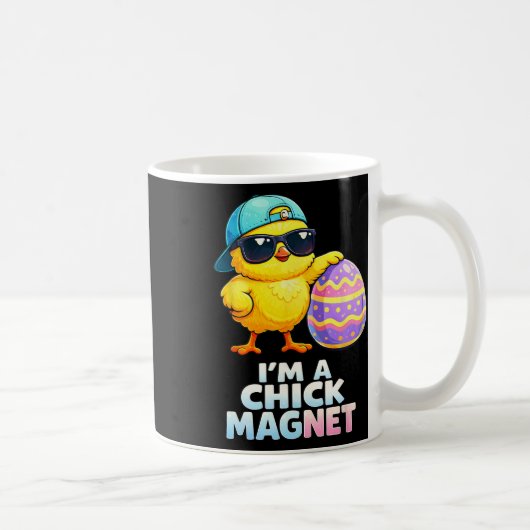 Ich bin ein Chick-Magnet Lustiger Ostern-Chick-Spr Kaffeetasse (Rechts)