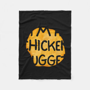 Ich bin ein Chicken Nugget lustiger fauler einfach Fleecedecke