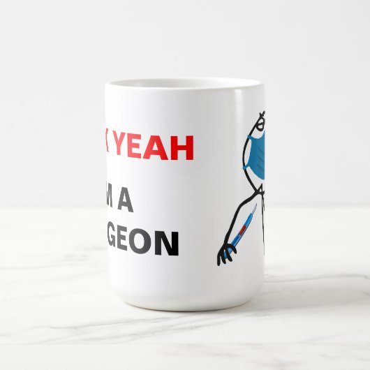 Ich bin ein Chirurg Kaffeetasse (Mittel)