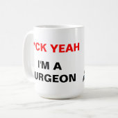 Ich bin ein Chirurg Kaffeetasse (Vorderseite Links)