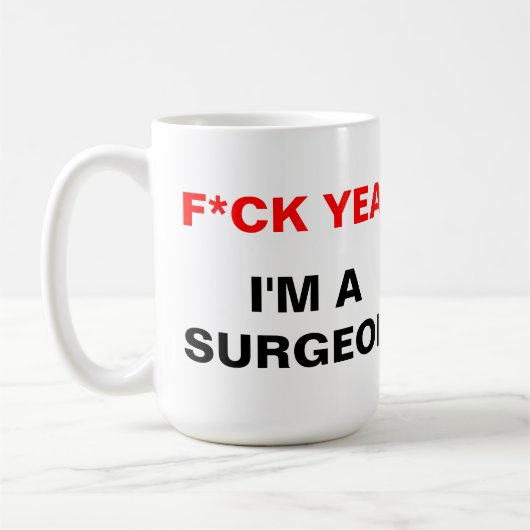 Ich bin ein Chirurg Kaffeetasse (Links)