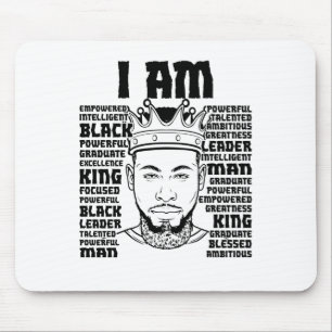 Ich bin ein Christlicher Black King Men Pater Vate Mousepad