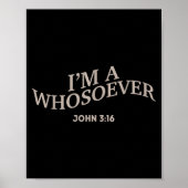 Ich bin ein Christlicher Jesus Teen Girl Youth W Poster (Vorne)