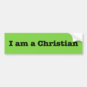 "ICH BIN EIN CHRISTLICHES" AUTOAUFKLEBER