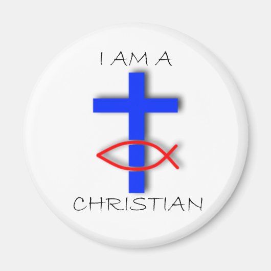 Ich bin ein Christliches Circle Magnet (Vorne)