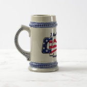 Ich bin ein CleverVoter! Stein Bierglas (Links)