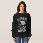 Ich bin ein Cloud-Entwickler und kein Magier Sweatshirt (Vorne ganz)