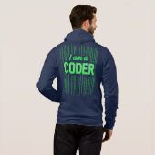 Ich bin ein CODER Hoodie (Schwarz voll)