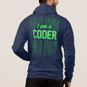 Ich bin ein CODER Hoodie (Rückseite)