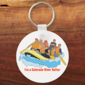 Ich bin ein Colorado River Rafter Key Chain Schlüsselanhänger (Vorderseite)
