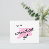 Ich bin ein Connecticut-Mädchen Postkarte (Stehend Vorderseite)