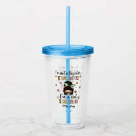 Ich bin ein Cooler Lehrer, ein witziger Lehrer Acryltrinkbecher