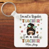 Ich bin ein Cooler Lehrer, ein witziger Lehrer Schlüsselanhänger (Vorderseite)
