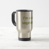 ich bin ein cooler Vegetarier Reisebecher (Vorderseite Links)