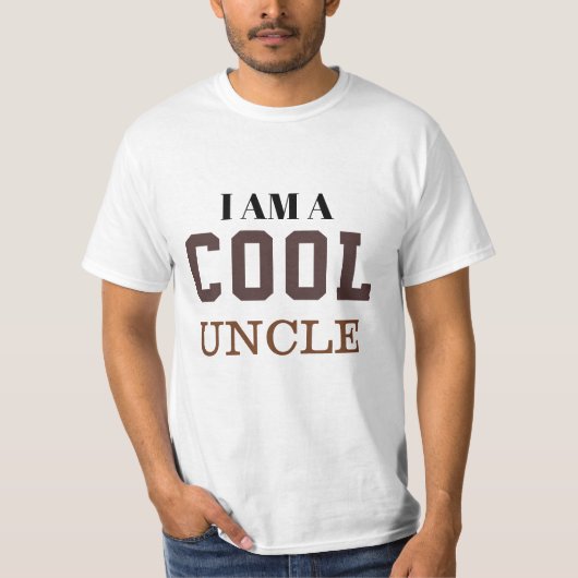 Ich bin ein cooles Onkel T-Shirt (Vorderseite)