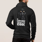 Ich bin ein Cooles schwarzes Labor Hoodie (Rückseite)