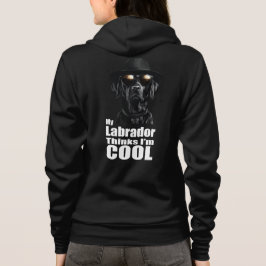 Ich bin ein Cooles schwarzes Labor Hoodie
