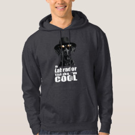 Ich bin ein Cooles schwarzes Labor Hoodie