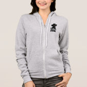 Ich bin ein Cooles schwarzes Labor Hoodie (Vorderseite)