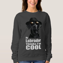 Ich bin ein Cooles schwarzes Labor Sweatshirt