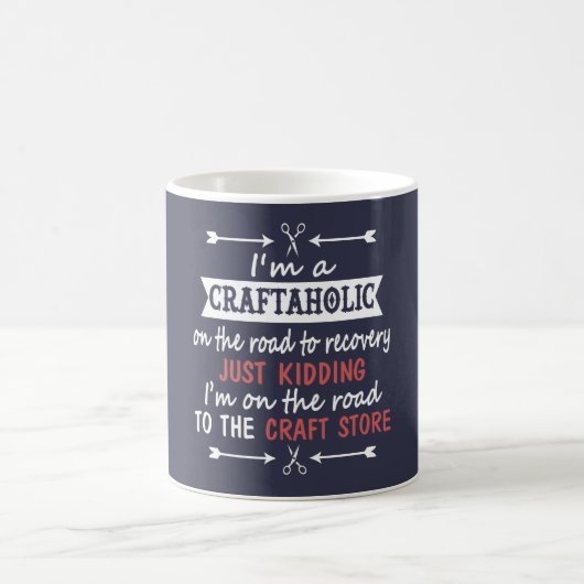 Ich bin ein CRAFTAHOLIC Kaffeetasse (Mittel)