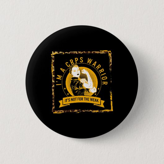 Ich bin ein Crps Warrior Complex Regional Pain Syn Button (Vorderseite)